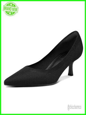 Women's Kitten Heels Closed Toe Pointed Toe Pumps Wedding Dress Shoes